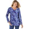 Navy Floral Tie Dye