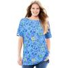 French Blue Jacquard Floral