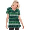 Emerald Green Patchwork Stripe