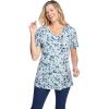 Heather Grey Azure Blossom Vine