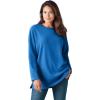 Woman Within Plus Size Sherpa Sweatshirt(Bright Cobalt)
