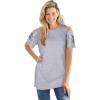 Heather Grey Ditsy Embroidery