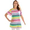 White Charming Stripe