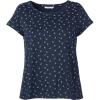 ellos Plus Size Cotton Jersey Slub Cap Sleeve Trapeze Tee(Navy Anchor)