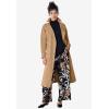 Ellos Plus Size Wide-Leg Soft Pants with Back Elastic(Black)