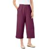 Woman Within Plus Size 7-Day Knit Culotte(Heather Charcoal)