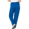 Woman Within Plus Size 7-Day Knit Ribbed Straight-Leg Pull-On Pants(Deep Cobalt)