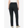Woman Within Plus Size 7-Day Knit Ribbed Straight-Leg Pull-On Pants(Heather Charcoal)