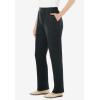Woman Within Plus Size 7-Day Knit Ribbed Straight-Leg Pull-On Pants(Heather Charcoal)