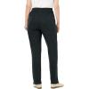 Woman Within Plus Size 7-Day Knit Ribbed Straight-Leg Pull-On Pants(Pine)