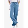 Woman Within Plus Size 7-Day Straight-Leg Elastic-Waist Denim Jean (Petite & Tall Available)(Banana)