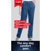 Woman Within Plus Size 7-Day Straight-Leg Elastic-Waist Denim Jean (Petite & Tall Available)(Banana)