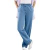 Woman Within Plus Size 7-Day Straight-Leg Elastic-Waist Denim Jean (Petite & Tall Available)(Chocolate)