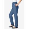 Woman Within Plus Size 7-Day Straight-Leg Elastic-Waist Denim Jean (Petite & Tall Available)(Medium Stonewash)