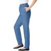 Woman Within Plus Size 7-Day Straight-Leg Elastic-Waist Denim Jean (Petite & Tall Available)(Natural Khaki)