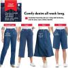 Woman Within Plus Size 7-Day Straight-Leg Elastic-Waist Denim Jean (Petite & Tall Available)(Vivid Red)