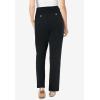 Woman Within Plus Size Adjustable Waist Straight-Leg Chino(Black)