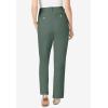 Woman Within Plus Size Adjustable Waist Straight-Leg Chino(Pine)