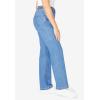 Woman Within Plus Size Back-Elastic All-Cotton Denim Carpenter Jeans(Light Stonewash)