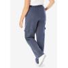 Woman Within Plus Size Better Fleece Cargo Sweatpant (Petite & Tall Available)(Deep Teal)