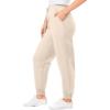 Woman Within Plus Size Better-Fleece Pull-On Jogger Sweatpants(Oatmeal)