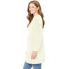 Woman Within Plus Size Cotton Cable Knit Cardigan Sweater(Ivory)