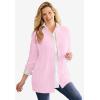 Woman Within Plus Size Cotton Cable Knit Cardigan Sweater(Ivory)