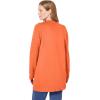 Woman Within Plus Size Cotton Cable Knit Cardigan Sweater(Vibrant Papaya)