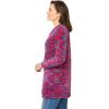 Woman Within Plus Size Crewneck Chenille Sweater(Jewel Space Dye)