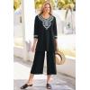 Woman Within Plus Size Embroidered Knit Tunic(Sweet Coral)