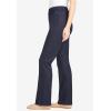 Woman Within Plus Size Fineline Stretch Denim Pull-On Bootcut Jeans(Deep Claret)