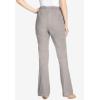 Woman Within Plus Size Fineline Stretch Denim Pull-On Bootcut Jeans(Grey Denim)