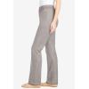 Woman Within Plus Size Fineline Stretch Denim Pull-On Bootcut Jeans(Grey Denim)