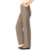 Woman Within Plus Size Fineline Stretch Denim Wide-Leg Pull-On Jeans(Bark)