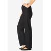 Woman Within Plus Size Fineline Stretch Denim Wide-Leg Pull-On Jeans(Stonewash Sanded)