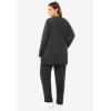 Woman Within Plus Size Fleece Sweatshirt Set(Black)