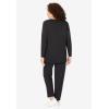 Woman Within Plus Size Fleece Sweatshirt Set(Black Tie Dye Heart)