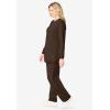 Woman Within Plus Size Fleece Sweatshirt Set(Chocolate)