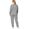 Woman Within Plus Size Fleece Sweatshirt Set(Medium Heather Grey)