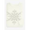 Woman Within Plus Size Holiday Motif Sweater(Deep Cobalt Snowflake)