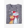 Woman Within Plus Size Holiday Motif Sweater(Emerald Green Tree)