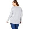 Woman Within Plus Size Holiday Motif Sweater(Ivory Snowflake)