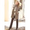 Woman Within Plus Size Marled Jacket Duster Sweater(Black White Marled)