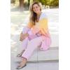 Woman Within Plus Size Ombre Shaker Cardigan Sweater(Khaki Ombre)