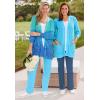 Woman Within Plus Size Ombre Shaker Cardigan Sweater(Khaki Ombre)