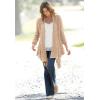 Woman Within Plus Size Open Front Pointelle Cardigan Sweater(Deep Claret)