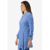 Woman Within Plus Size Open Front Pointelle Cardigan Sweater(French Blue)