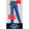 Woman Within Plus Size Perfect 5-Pocket Back-Elastic Denim Capri(Indigo)