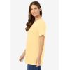 Woman Within Plus Size Perfect Crewneck Tunic(Banana)