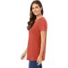Woman Within Plus Size Perfect Crewneck Tunic(Burnt Red)